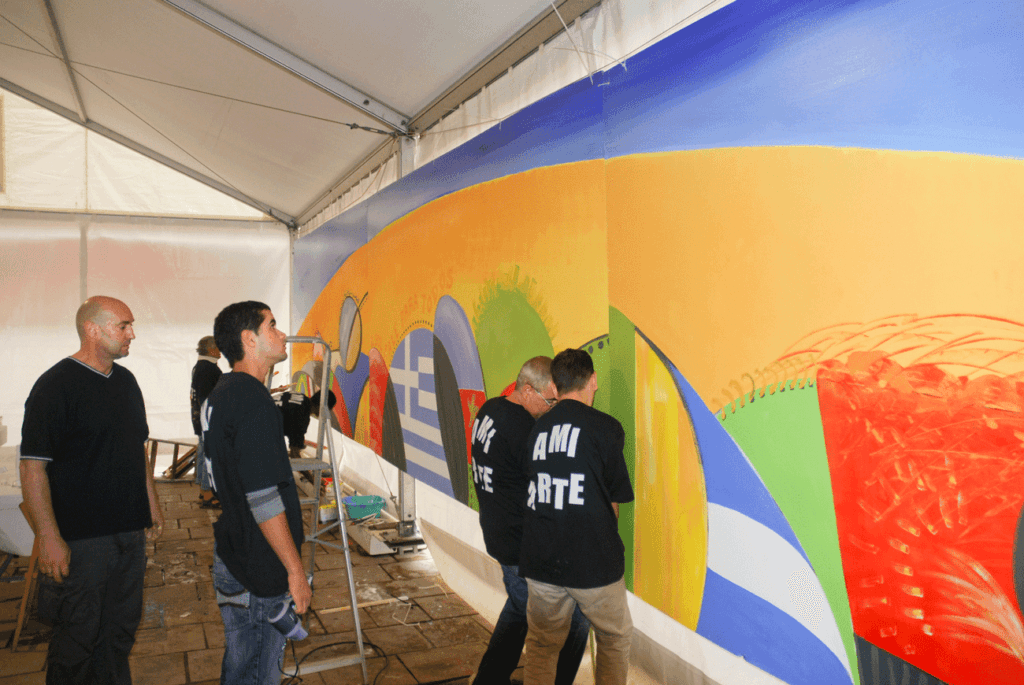 Mural en el Arenal de Bilbao